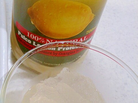 【糖質制限】超簡単レモンソルベ（かき氷）